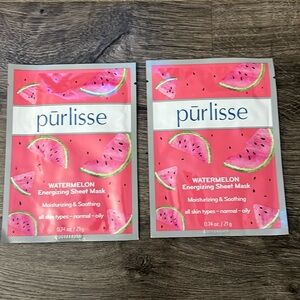 WATERMELON ENERGIZING SHEET MASK from PURLISSE- 2 masks 😷